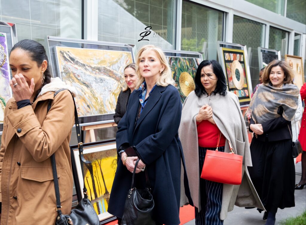 Visiteurs à l'exposition